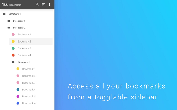 Bookmark Sidebar extension